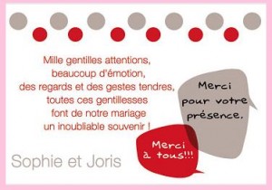Faire part mariage